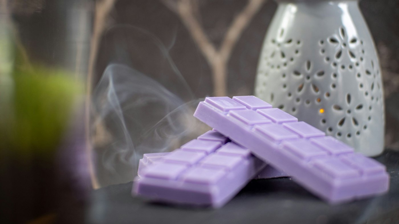 Tablettes de fondants parfumés couleur lavande